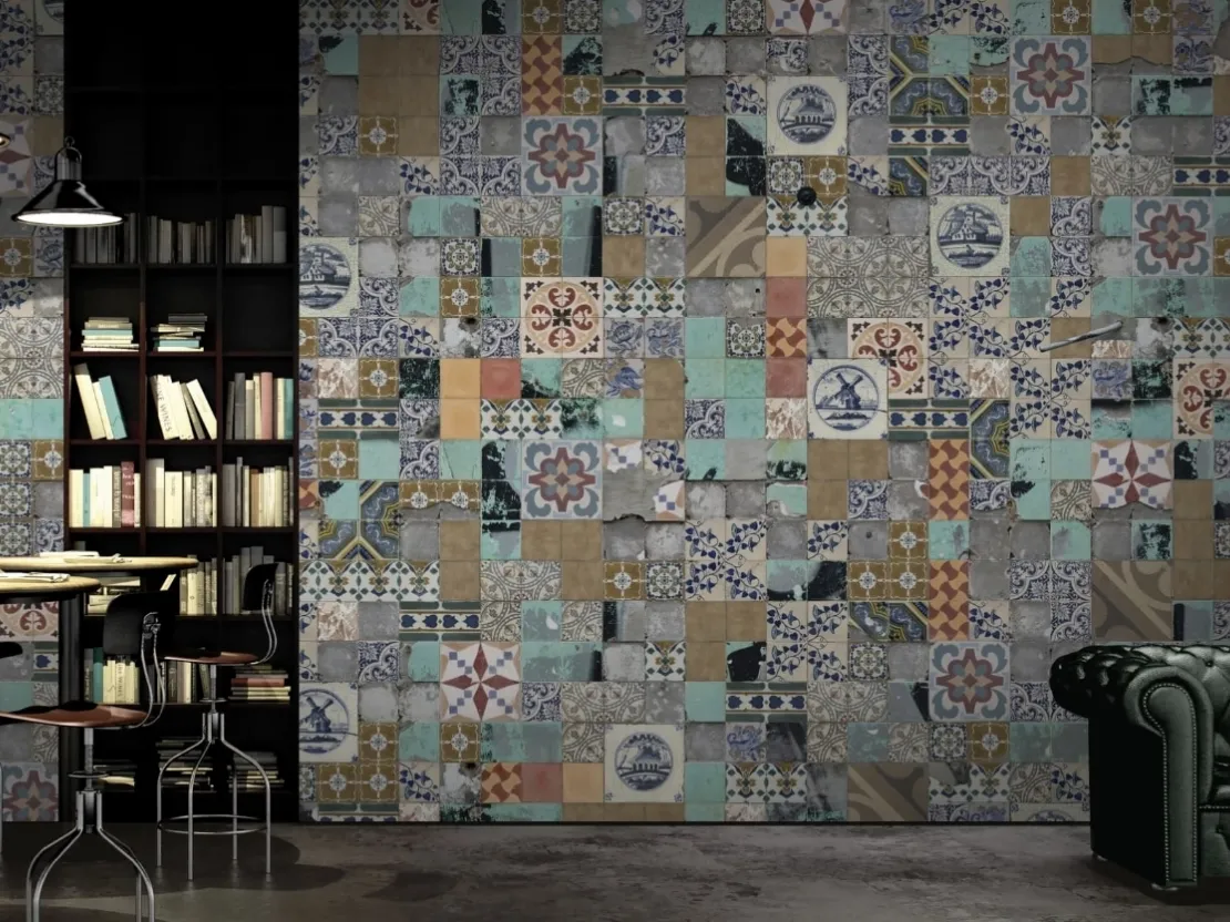 Carta da parati Tiled Up di Glamora