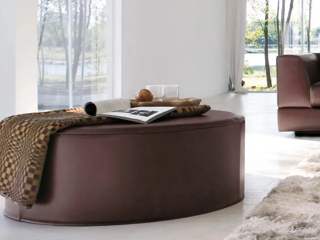 Pouf dalla forma circolare Mitos di Doimo Salotti
