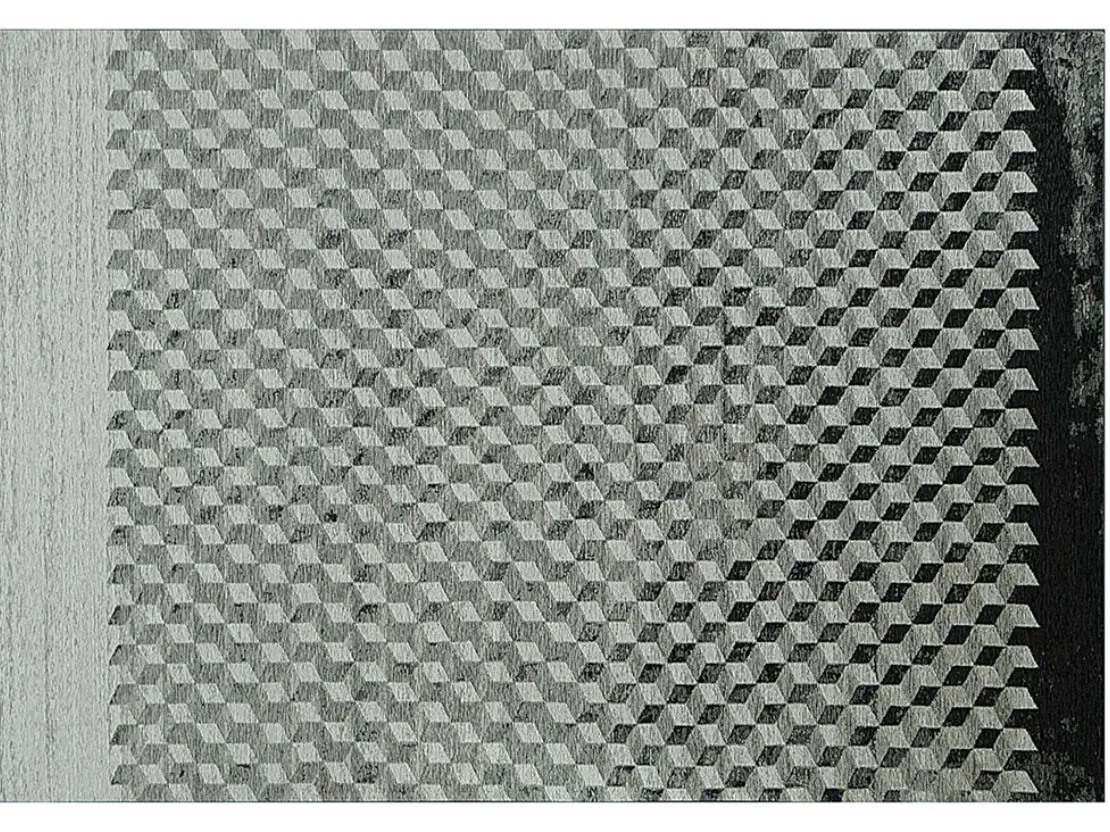 Tappeto Rubik in tessuto di cotone e ciniglia di Cattelan Italia
