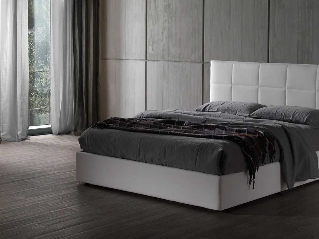 Letto in tessuto con contenitore Bobby 28 di Excò