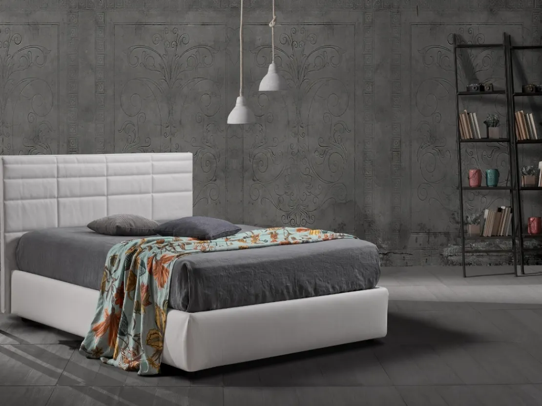 Letto in tessuto con contenitore Forrest 28 di Excò