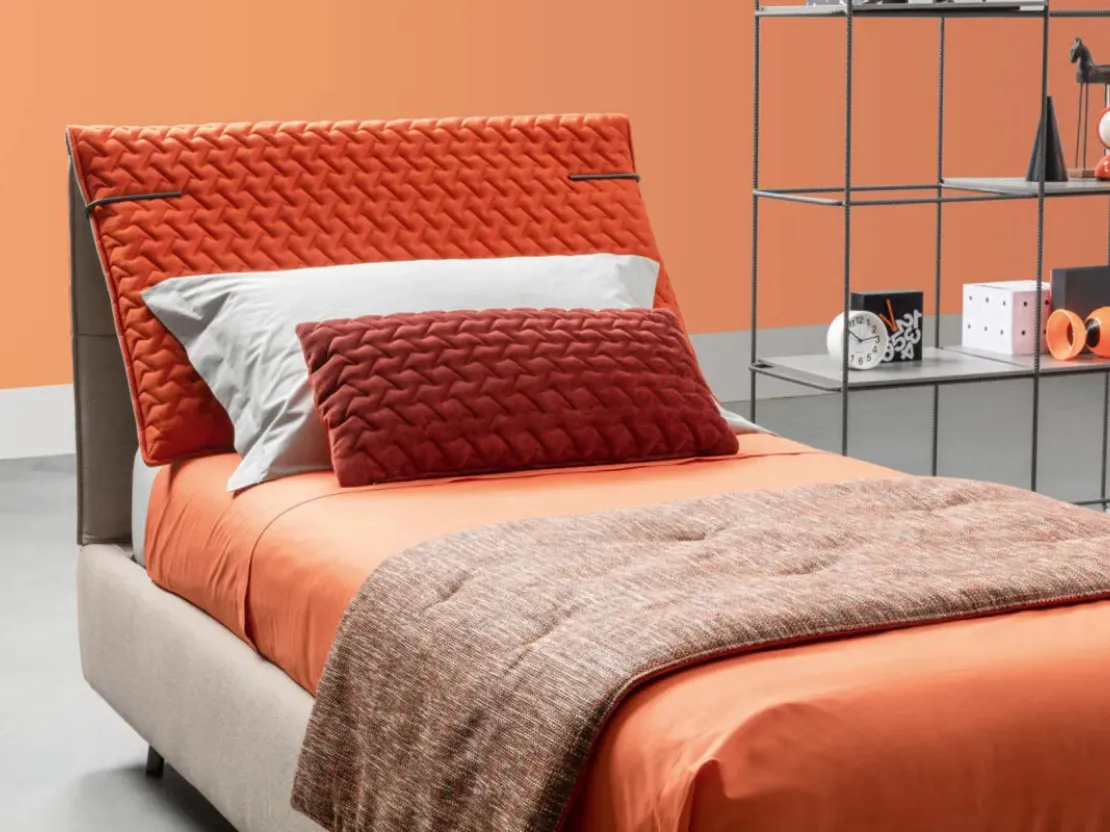 Letto singolo con testiera Spin di Bside