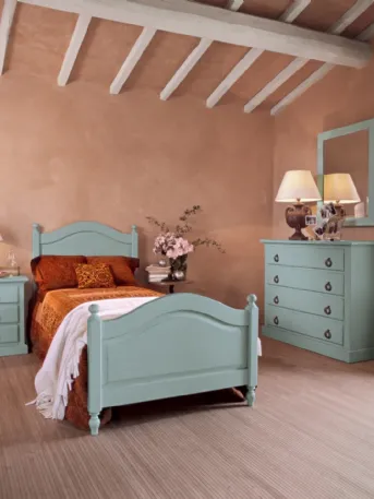 Letto singolo in legno laccato Milo di Tonin Casa
