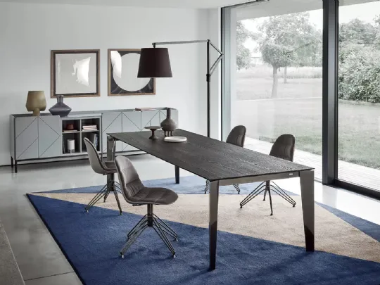 Pica Legno Laccato Decorato Grigio chiaro