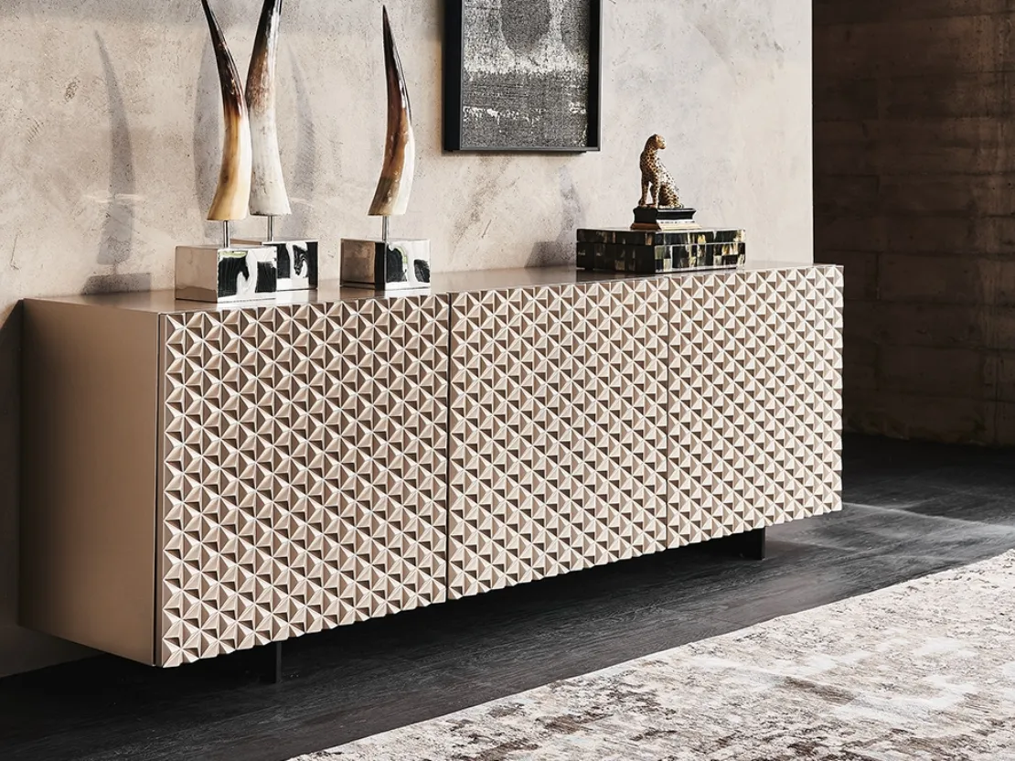 Madia Royalton in legno con ante in poliuretano laccato Cattelan Italia