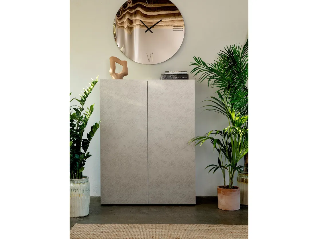 Madia Coated in legno con lavorazione spazzolata di Tonin Casa