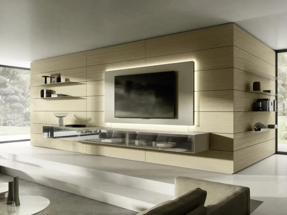 Parete Attrezzata Domino Boiserie 08 di Sangiacomo