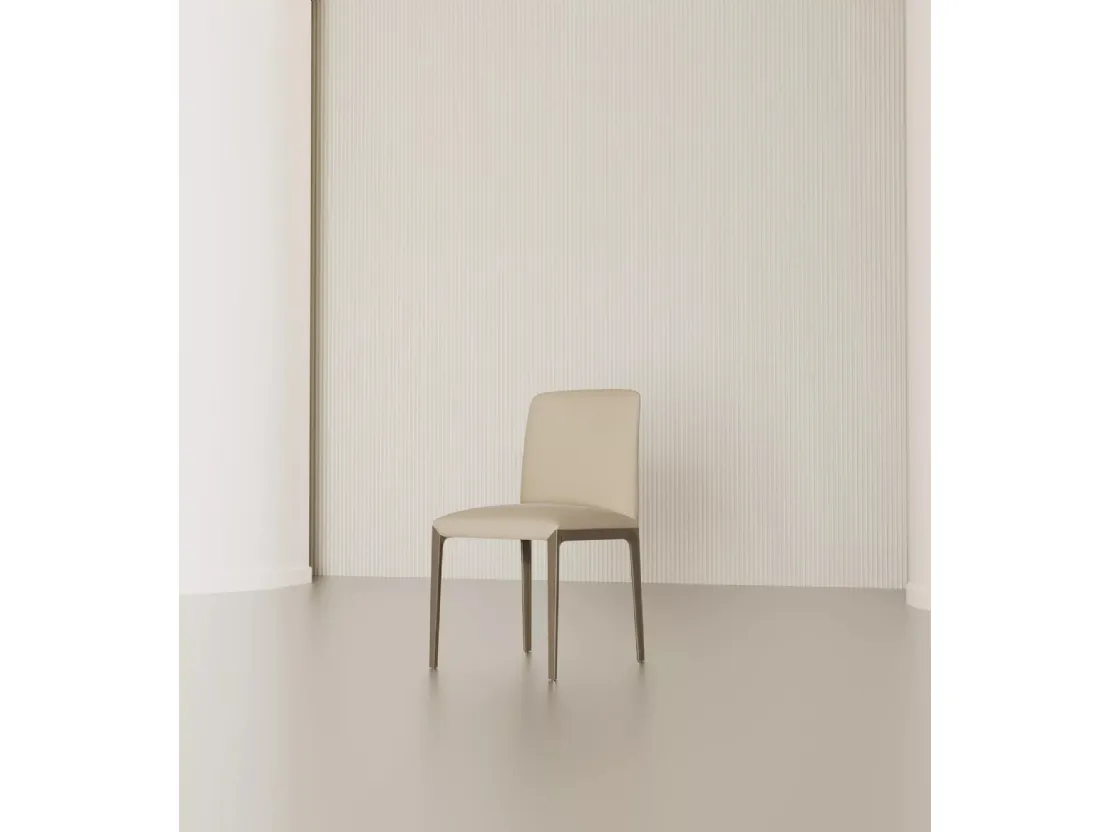 Sedia Opera in pelle di Bontempi