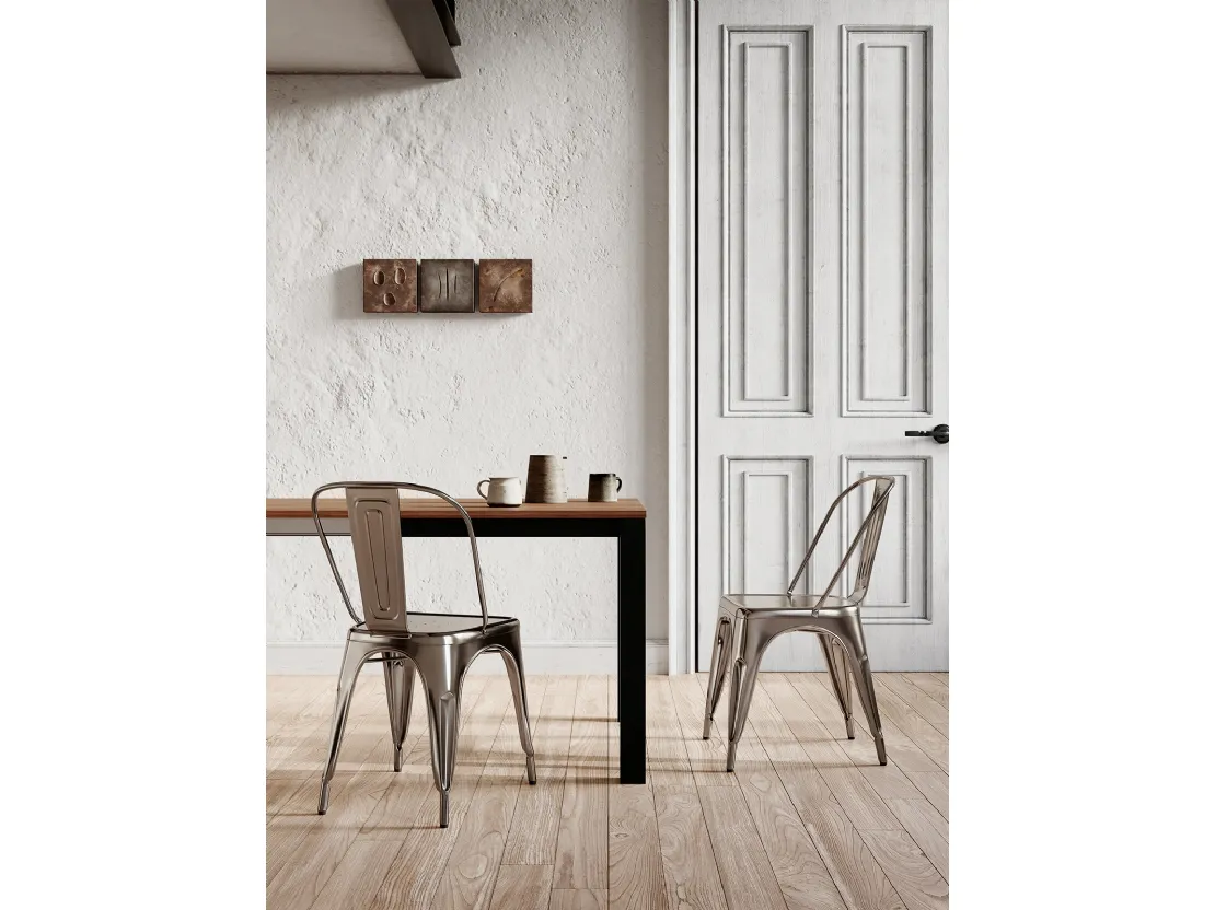 Sedia Seven in metallo verniciato di Arredo3