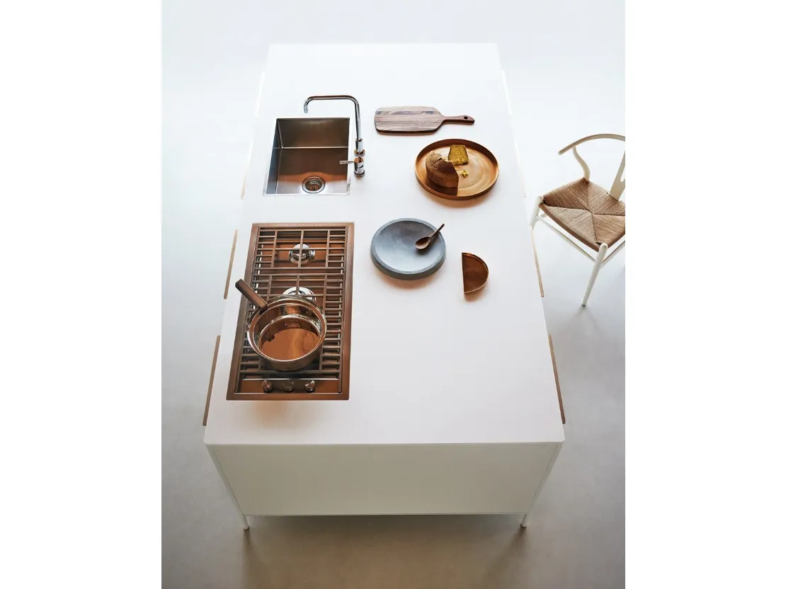 Cucina Design con isola Unit Creative Harmony di Cesar