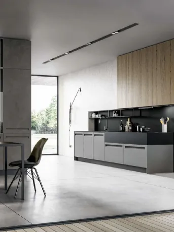 Cucina Moderna lineare Tekna 03 di Arredo3