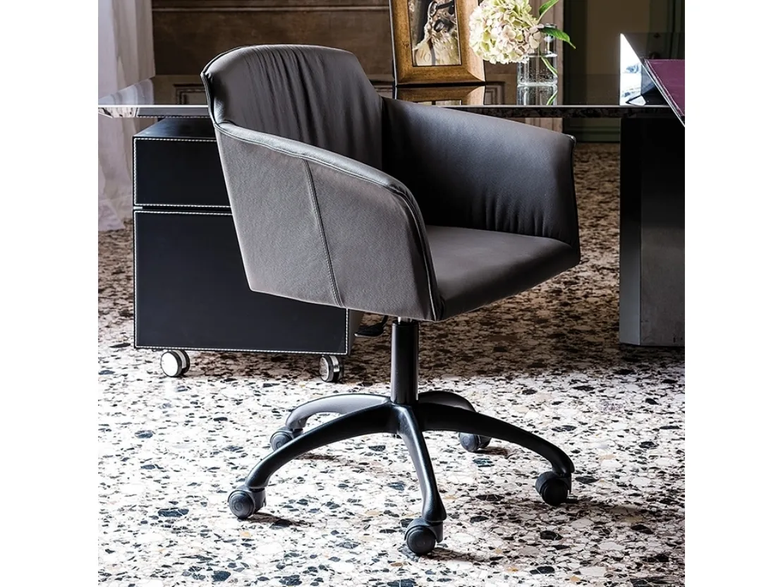 Sedia operativa girevole Tyler Wheels di Cattelan Italia